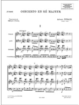 Concerto en Ré majeur - Guitare et Trio à Cordes - VIVALDI - Partition